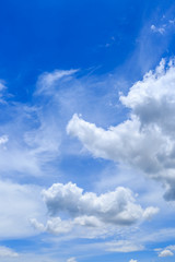 clouds on the blue sky