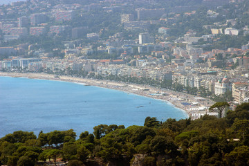 Fototapeta na wymiar Panoramic view of Nice