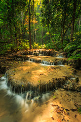 wonderful waterfall in thailand, Pugang waterfall chiangrai