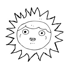 sun cartoon character