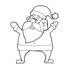jolly santa cartoon