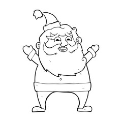 jolly santa cartoon