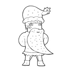 cartoon santa claus