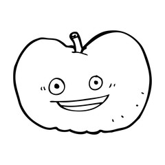 cartoon apple