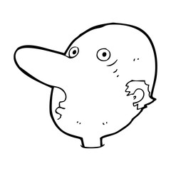 cartoon balding man