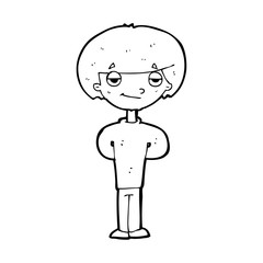 cartoon happy man