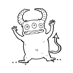cartoon little devil