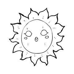 cartoon sun
