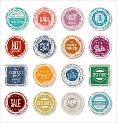 Grounge badge collection