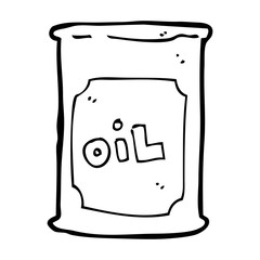 cartoon oil barrel