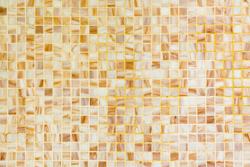 Brown tile wall., Square pattern.