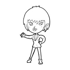 cartoon vampire girl