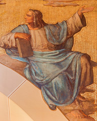 Vienna - fresco of prophet Daniel - Muttergotteskirche.