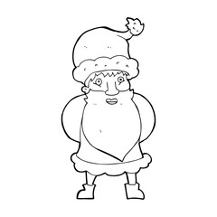 cartoon santa claus