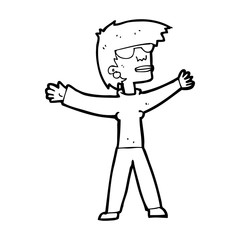 cartoon woman wearing glasses