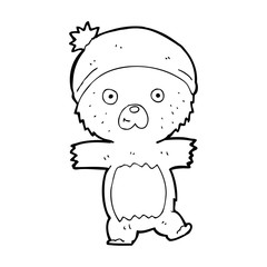 cartoon funny teddy bear