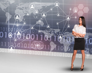 Businesslady with crossed arms