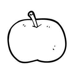 cartoon shiny apple