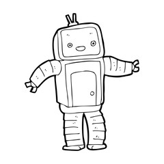 cartoon robot