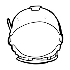 cartoon astronaut face