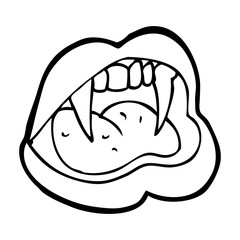 cartoon vampire lips