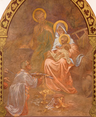 Banska Bela - fresco of Holy Family