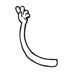 cartoon arm gesture