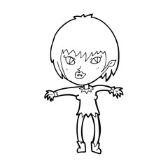 cartoon vampire girl