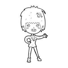 cartoon vampire girl