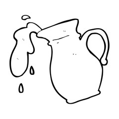 cartoon milk jug