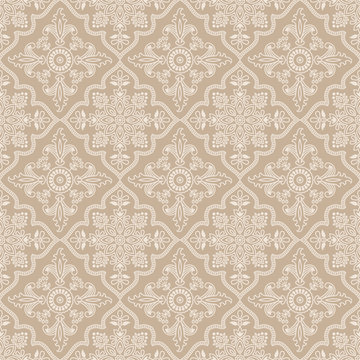 Seamless pattern indian ornament