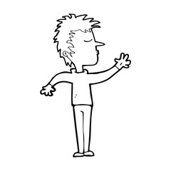 cartoon dismissive man