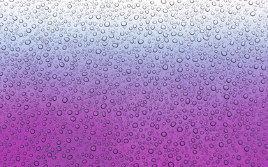 Purple wet surface with water drops
