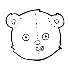 cartoon teddy bear head