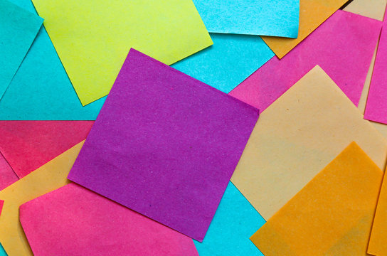 Squares Of Colored Paper