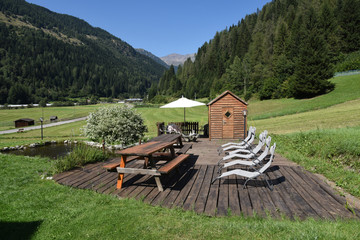 relax giardino casa sdraio sauna saune lettino giardino 