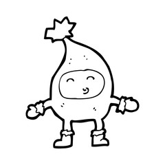 cartoon funny christmas character