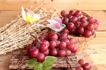 Bunch of grapes fruit  juicy fresh delicious.