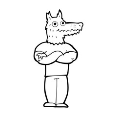 cartoon werewolf