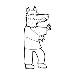 cartoon werewolf
