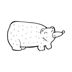 funny cartoon bear