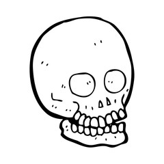 cartoon skull