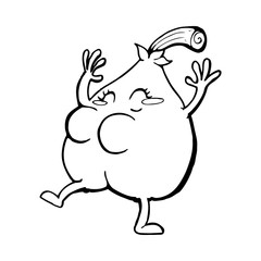 a nice pear cartoon