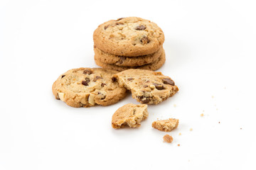milk chocolate toffee almond cookies