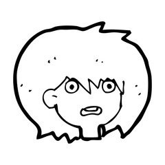 cartoon shocked expression