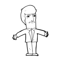 cartoon annoyed boss