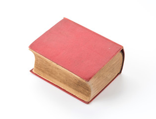 old book on white background