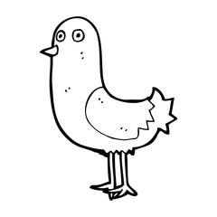 cartoon bird