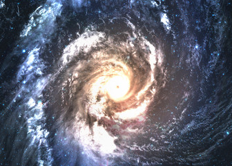 Fototapeta premium Incredibly beautiful spiral galaxy somewhere in deep space
