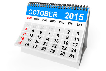 Calendar October 2015